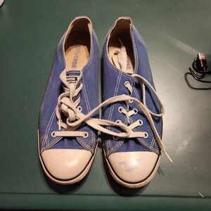 ON HOLD - Converse Women's Blue Canvas Sneakers